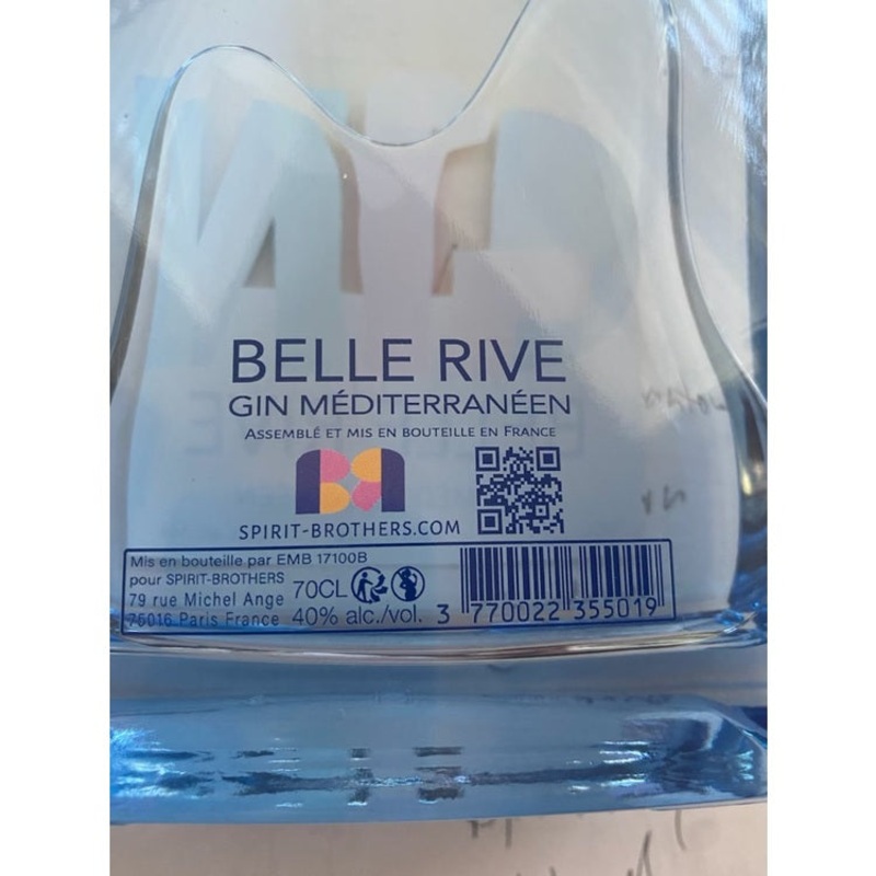 BELLE RIVE GIN MEDITERRANEAN 80