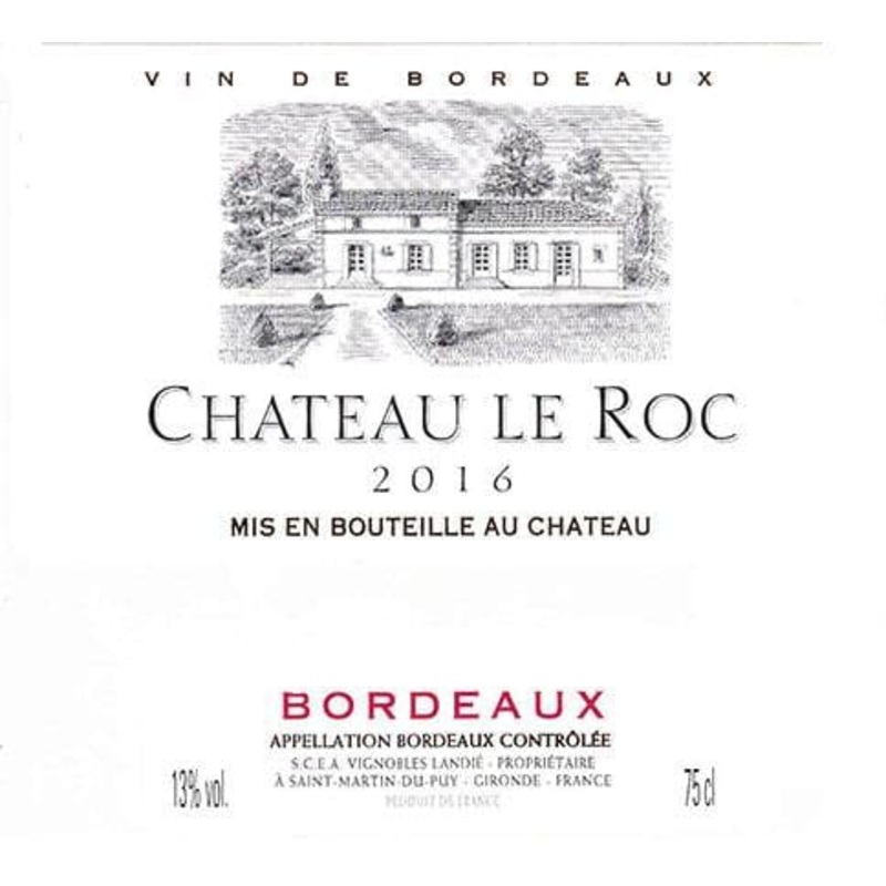 CHATEAU LE ROC ROUGE BORDEAUX 750ML