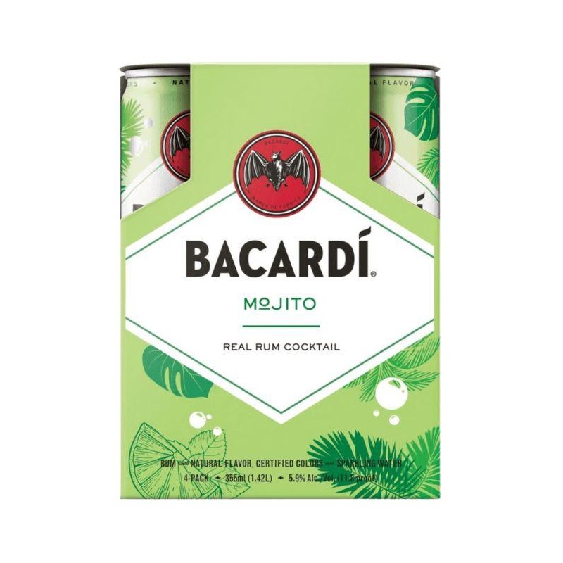 Bacardi Ready To Drink Mojito 4 Pack Cans