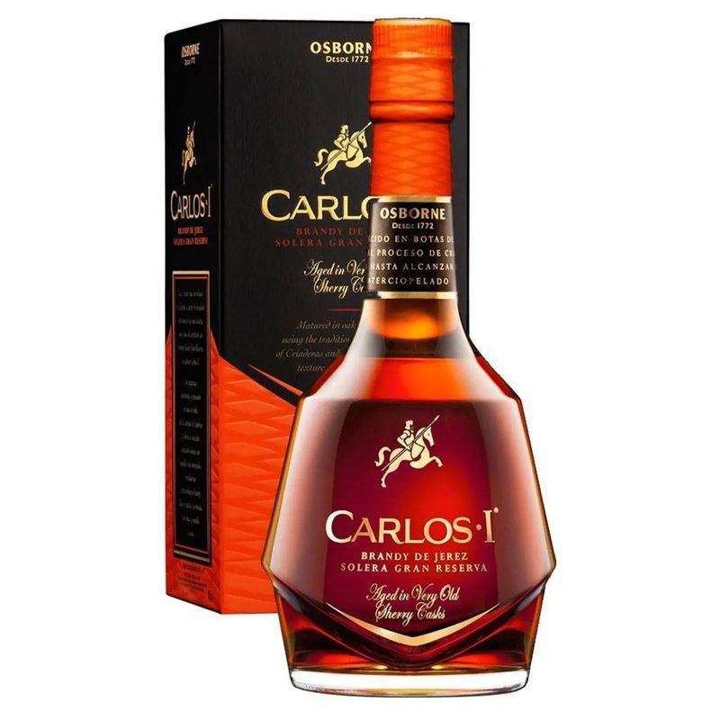 Carlos I Solera Gran Reserva Brandy de Jerez Gift Box, 70 cl
