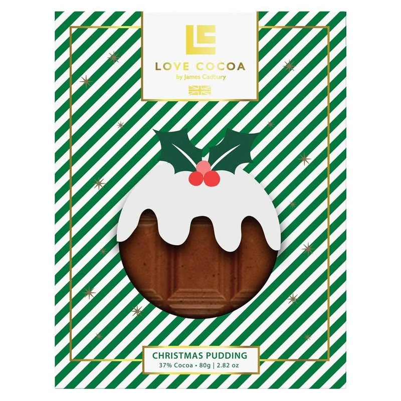 Love Cocoa Christmas Pudding Milk Chocolate Bar, 75 g