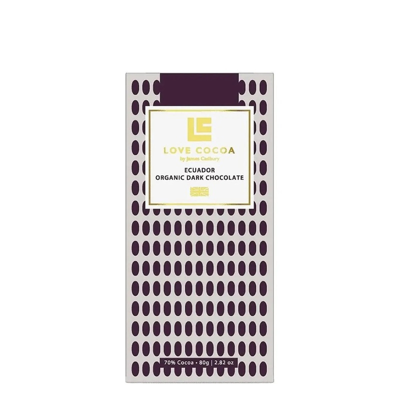 Love Cocoa Ecuador 70% Organic Dark Chocolate Bar, 80 g