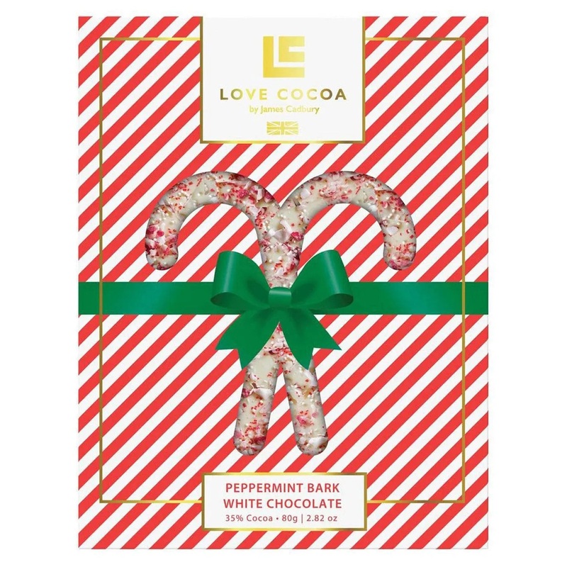 Love Cocoa Peppermint Bark White Chocolate Bar, 75 g