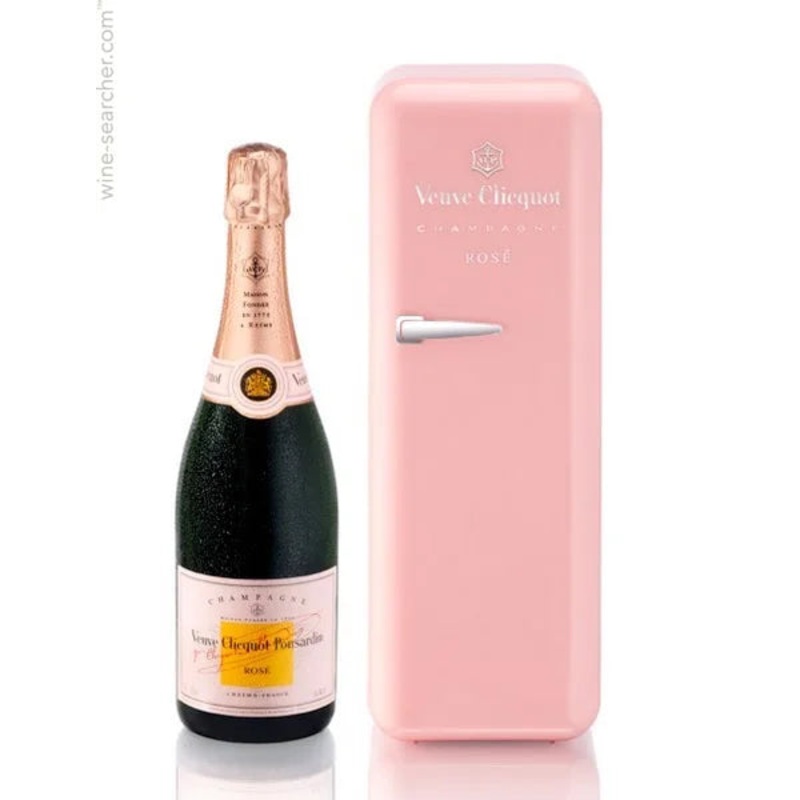 Veuve Clicquot Brut Ros Champagne with Fridge