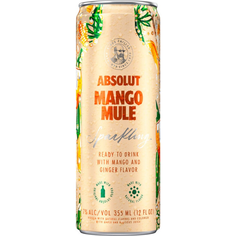 ABSOLUT CKTL MANGO MULE14CAN4P