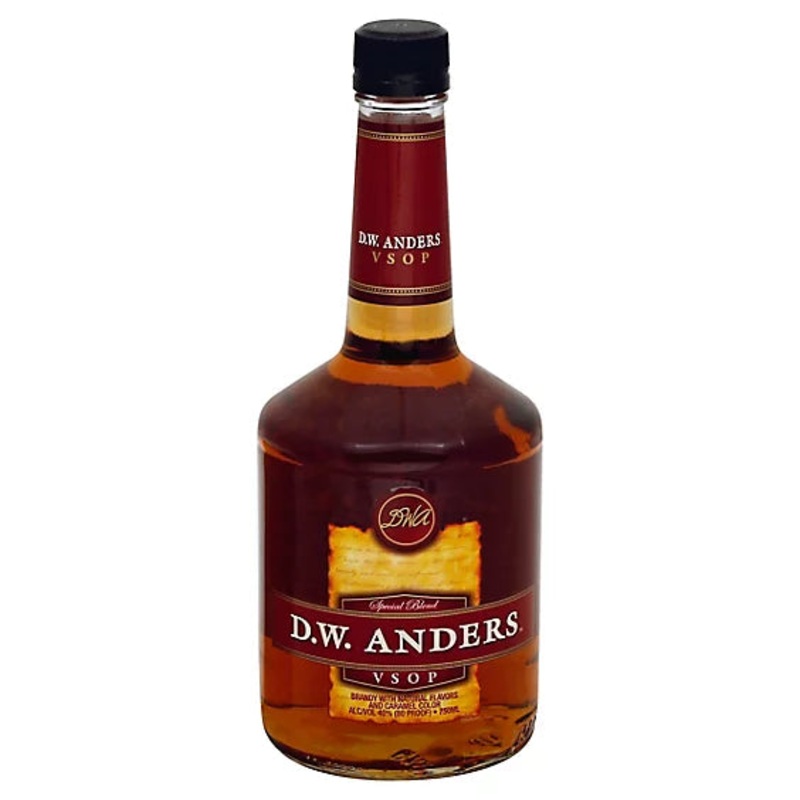 D.W. Anders Brandy VSOP Special Blend 80 Proof