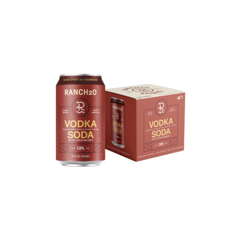 RANCH2O CKTL VODKA SODA 14 CAN6/4P