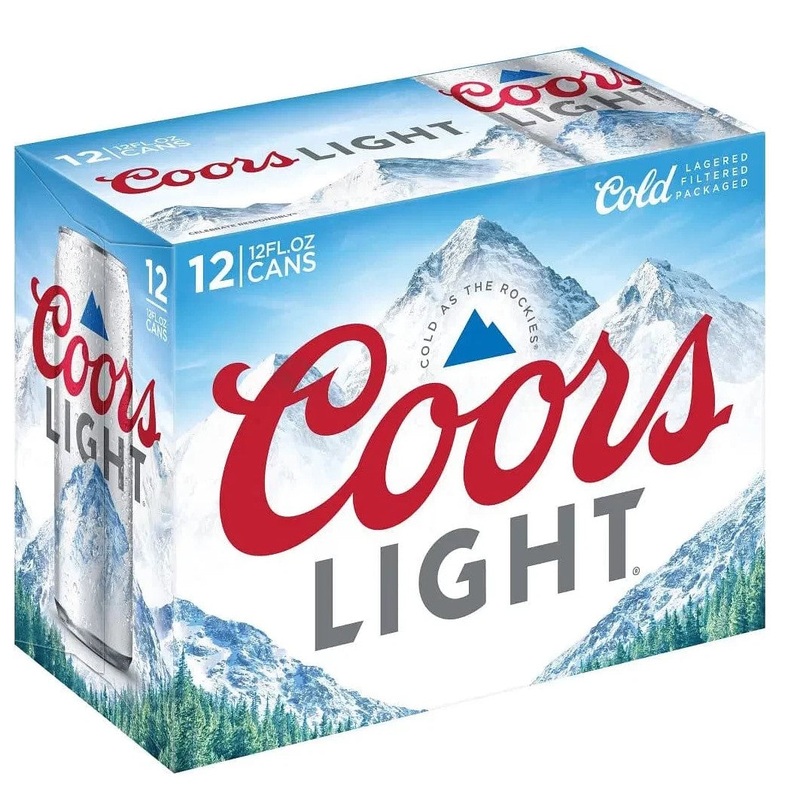 COORS LIGHT 12pk 12oz. Cans