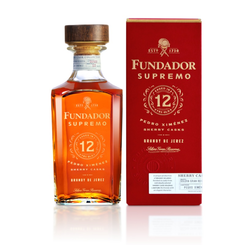 FUNDADOR BRANDY SUPREMO 12Y 80