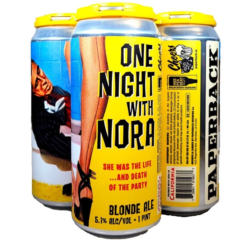 Paperback Brewing One Night With Nora Blonde Ale Beer