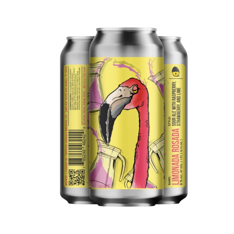 Tripping Animals Limonada Rosada 16oz 4-Pack can