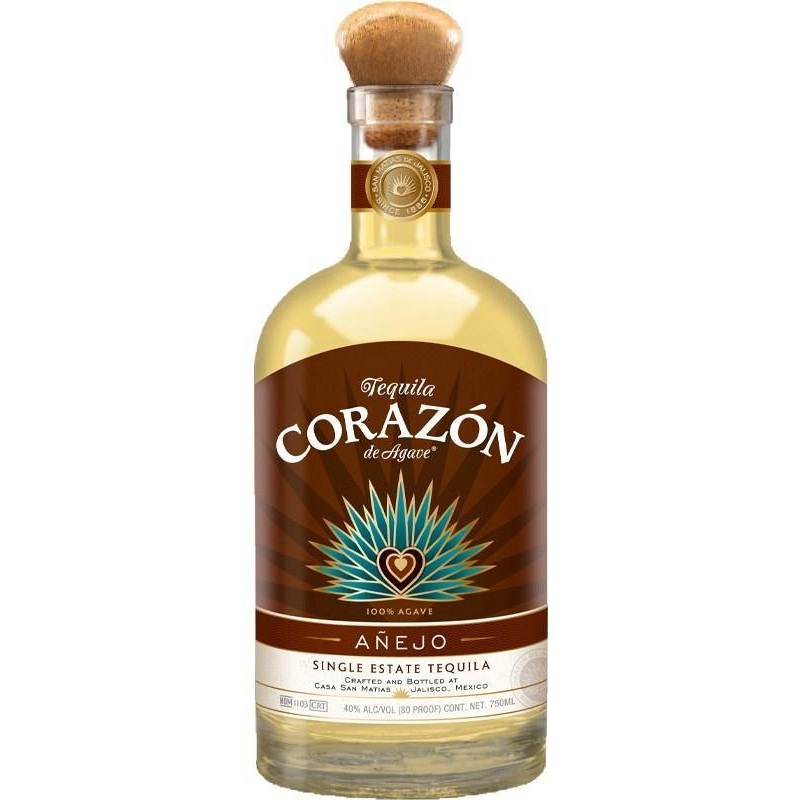 Corazon Single Estate Anejo Tequila 750mL