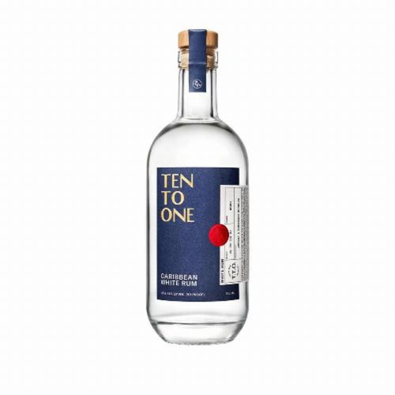 Ten To One Caribbean White Rum Column Still  90 Proof750ml