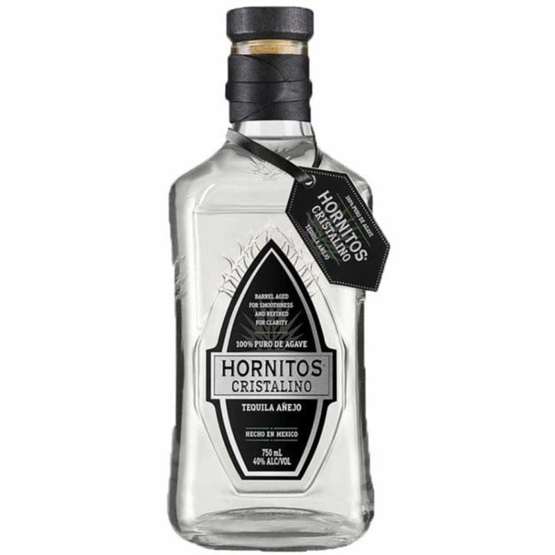 Hornitos Cristalino Tequila 100% Puro Agave Anejo 750ml