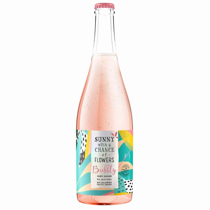 Sunny with a Chance of Flowers Bubbly Rose Zero Sugar Low Alcohol 750ml