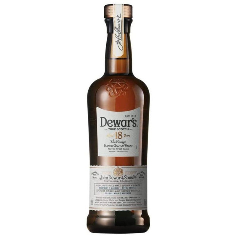 Dewar's Blended Scotch The Vintage 18 Yr