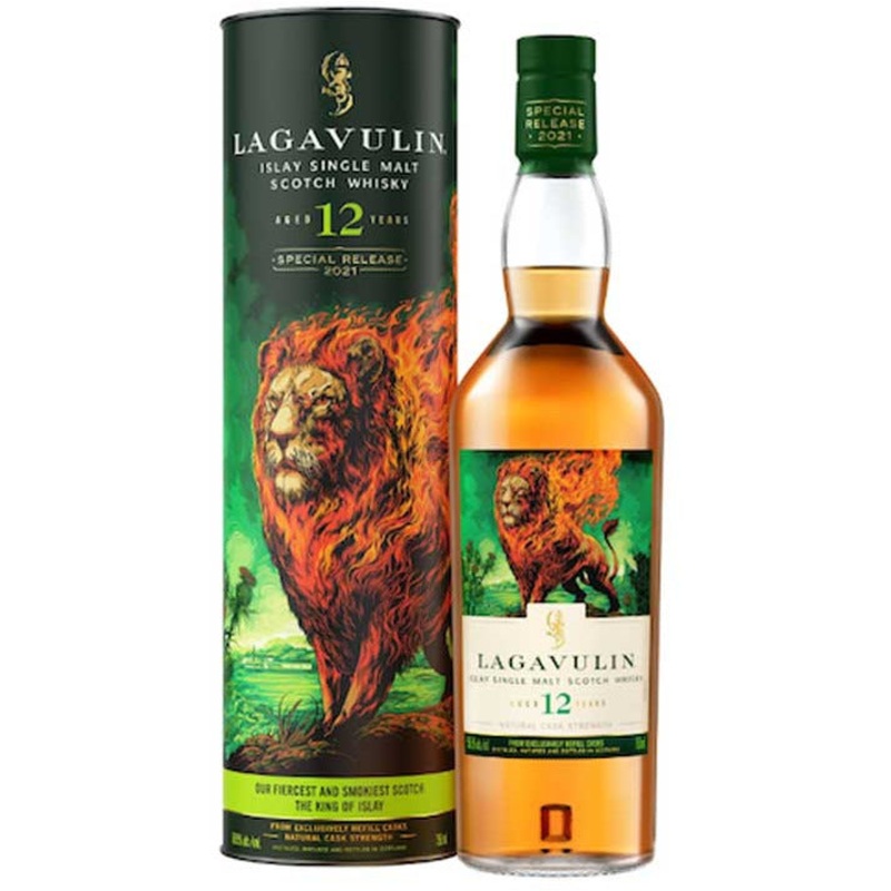 Lagavulin 12 Years The Lions Fire Scotch Whiskey 750ml