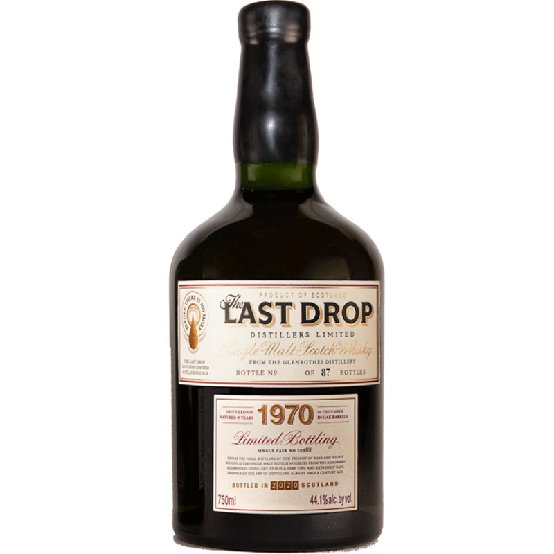 The Last Drop Distillers Limited Bottling 1970 Glenrothes Cask #10588 Single Malt Scotch Whisky