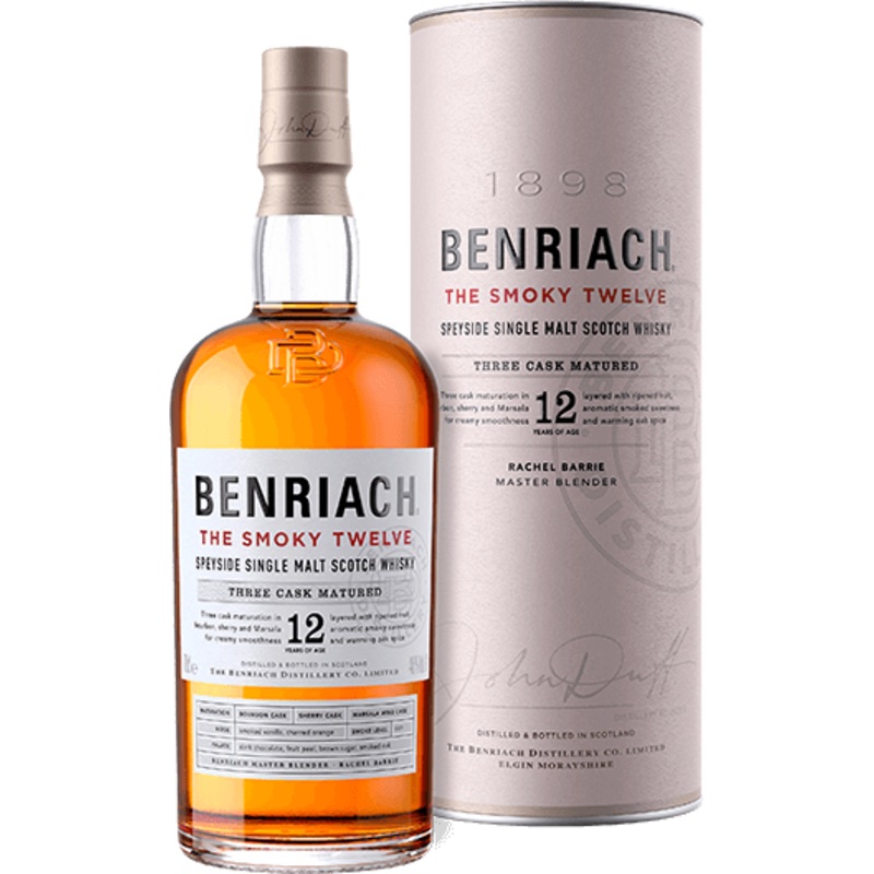 BenRiach The Smoky 12 Year Old Single Malt Scotch Whisky 750ml