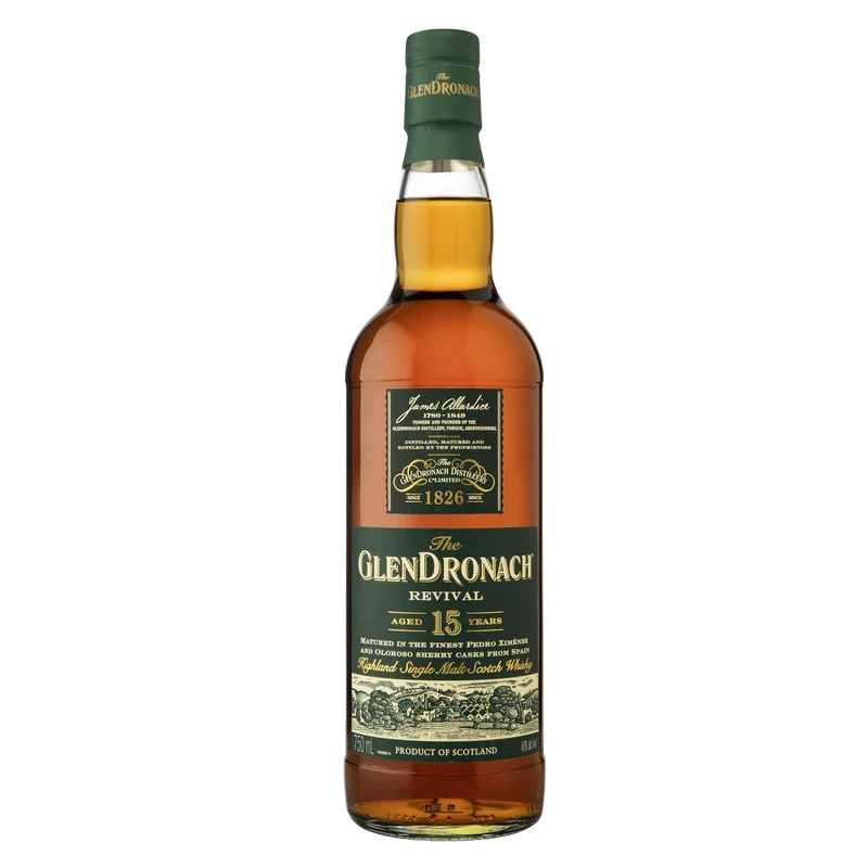 Glendronach Revival 15 Year Old Single Malt Scotch Whisky 750ml