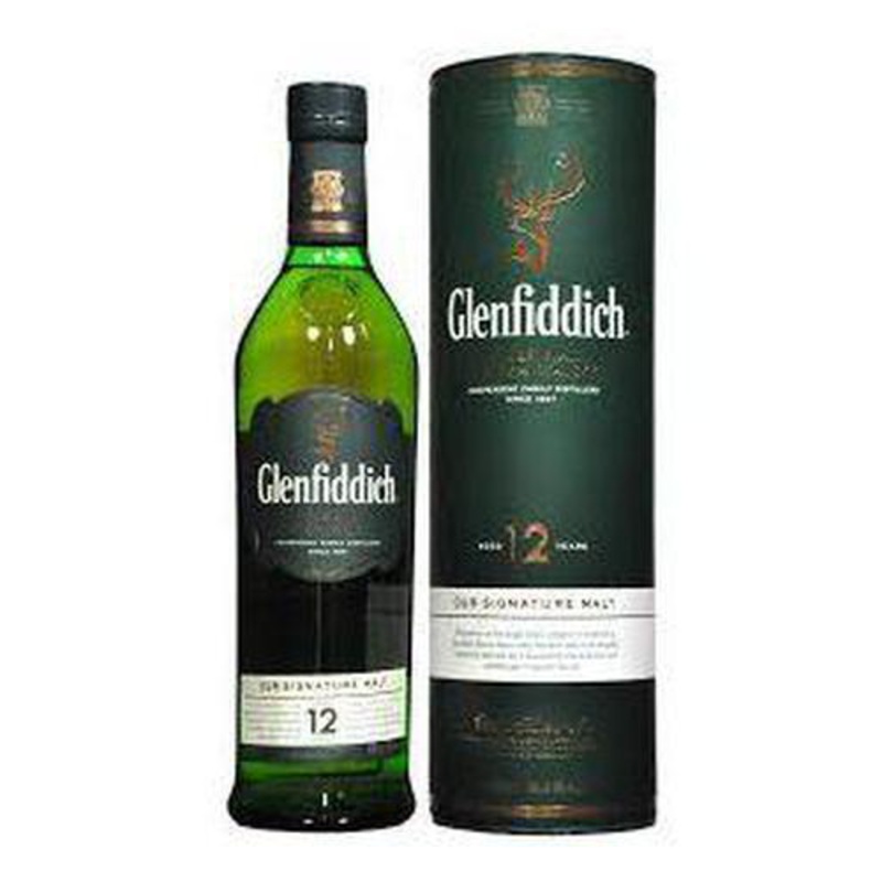 Glenfiddich 12 Year Old Single Malt Scotch Whisky 750ml