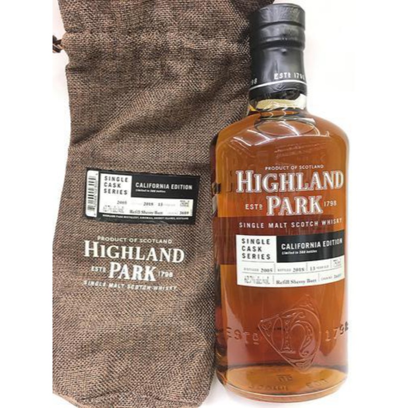 Highland Park Single Cask Series California Edition 13 Year Old Single Malt Scotch Whisky 750ml