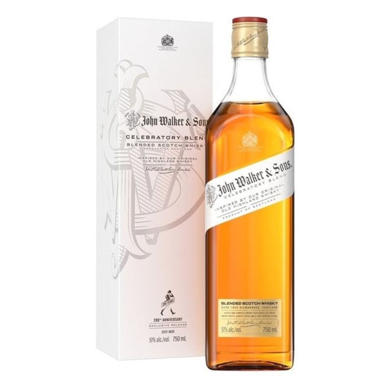 Johnnie Walker John Walker & Sons Celebratory Blend Blended Malt Scotch Whisky 750ml