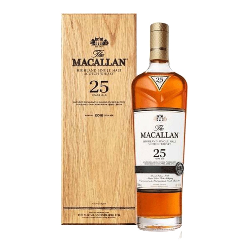 Macallan Sherry Oak 25 Year Old Single Malt Scotch Whisky 750ml