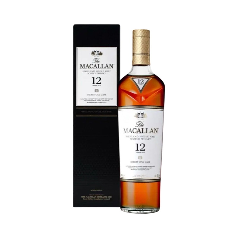 Macallan Sherry Oak Cask 12 Year Old Single Malt Scotch Whisky 750ml