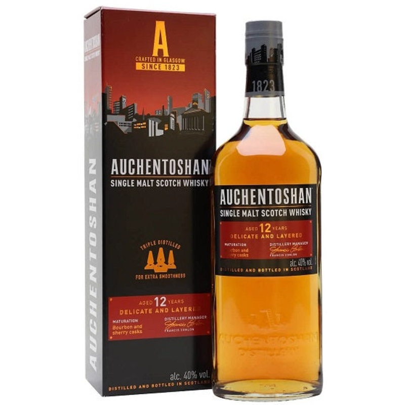 Auchentoshan 12 Years Old Single Malt Scotch Whisky 750ml