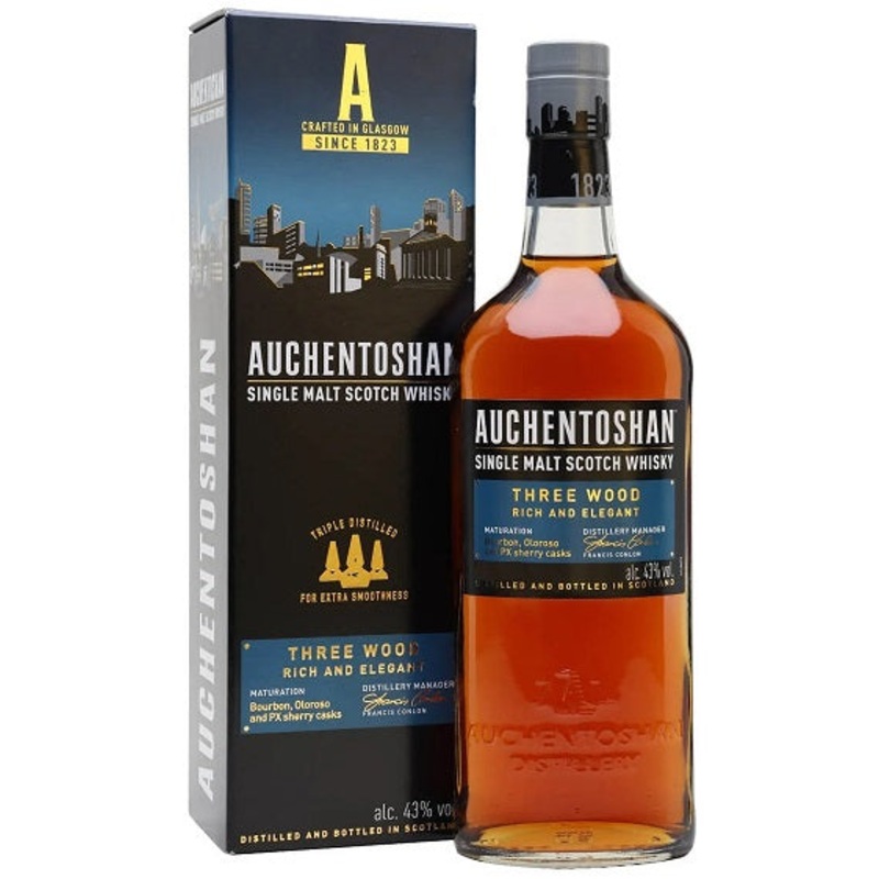 Auchentoshan Three Wood Single Malt Scotch Whisky 750ml