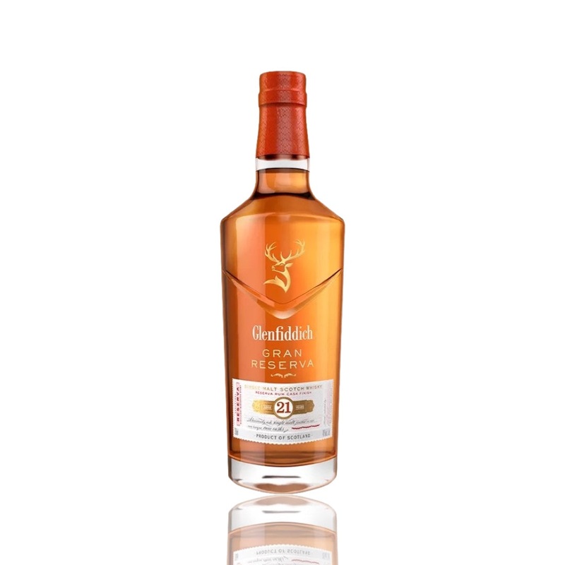 Glenfiddich Gran Reserva Caribbean Rum Cask Finish 21 Year Old Single Malt Scotch Whisky 750ml