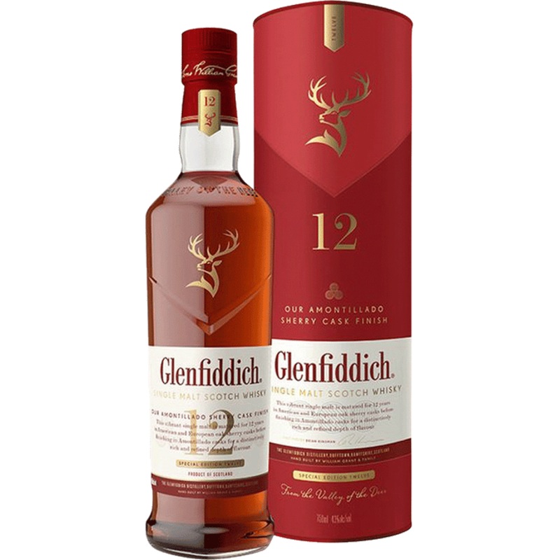 Glenfiddich Single Malt 12 Year Old Sherry Cask Finish 750ml