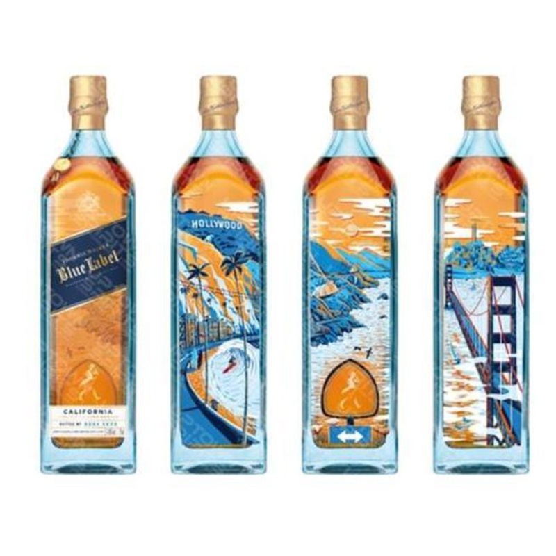 Johnnie Walker Blue Label California Limited Edition Design Blended Scotch Whisky 750ml