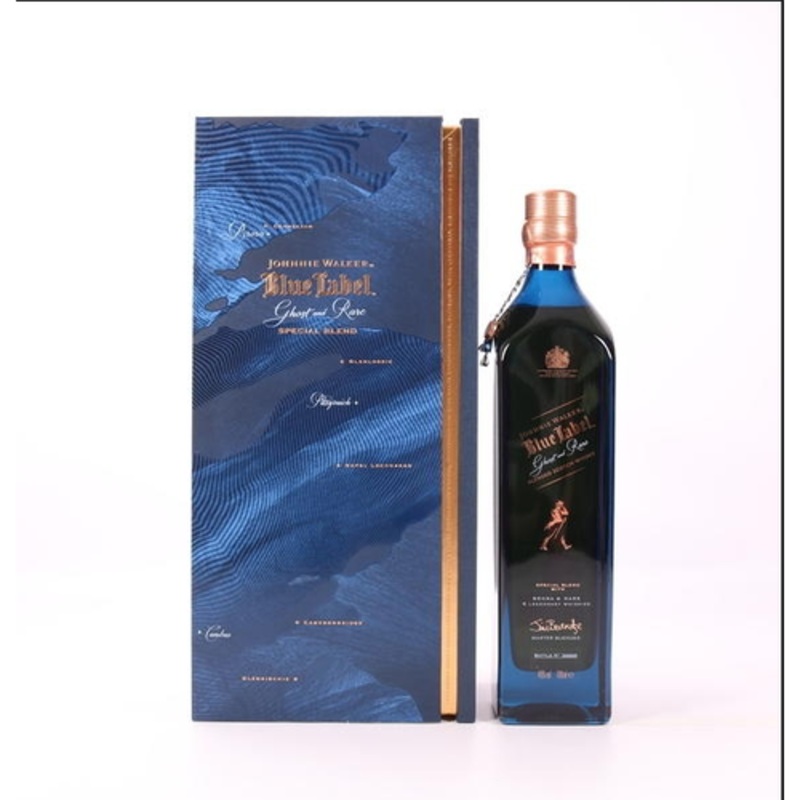 Johnnie Walker Blue Label Ghost and Rare Brora Blended Scotch Whisky 750ml