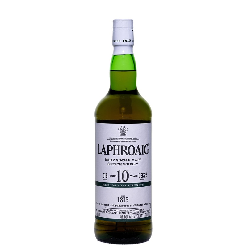 Laphroaig Single Malt Scotch Original Cask Strength 10 Year Batch 016 750ml