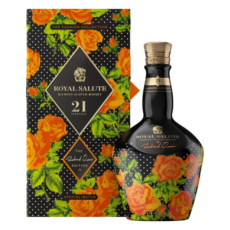 Chivas Royal Salute 21 Year Orange Roses Richard Quinn Edition II