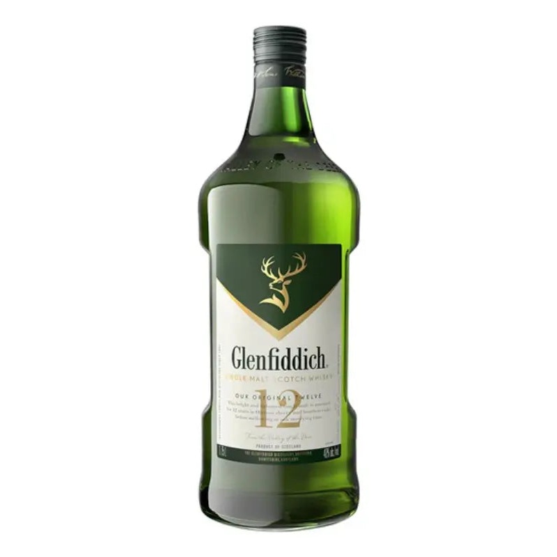 Glenfiddich 12 Year Single Malt Scotch Whisky 1.75L