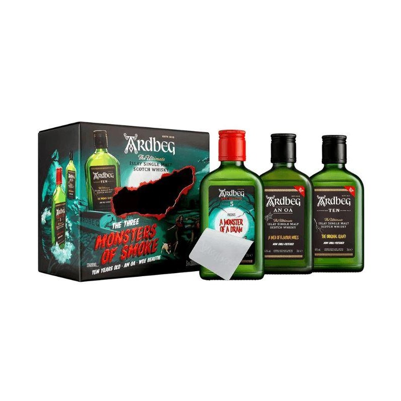 Ardbeg Monsters Of Smoke Limited Edition Scotch Gift Set