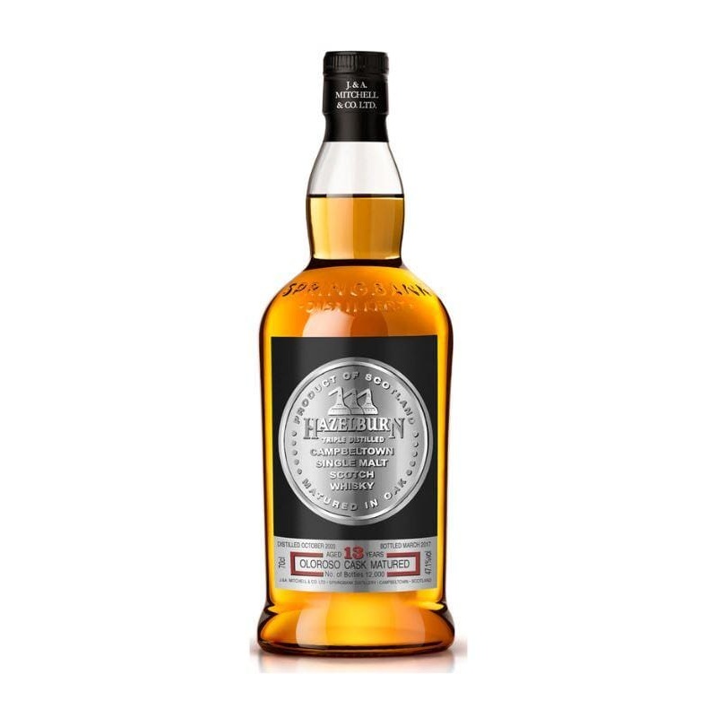 Hazelburn Sherry Wood 13 Year Old Oloroso Cask Matured 750mL