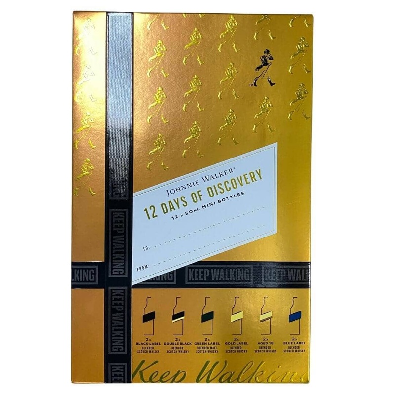Johnnie Walker 12 Days of Discover 50mL Mini Bottles Gift Set