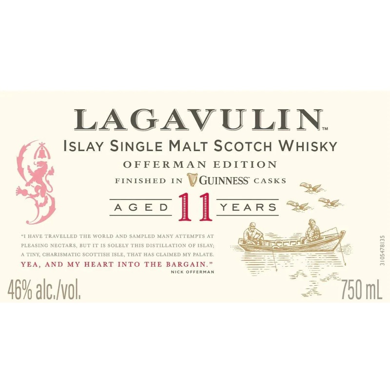 Lagavulin 11 Year Offerman Edition Finished in Guinness Casks 750mL