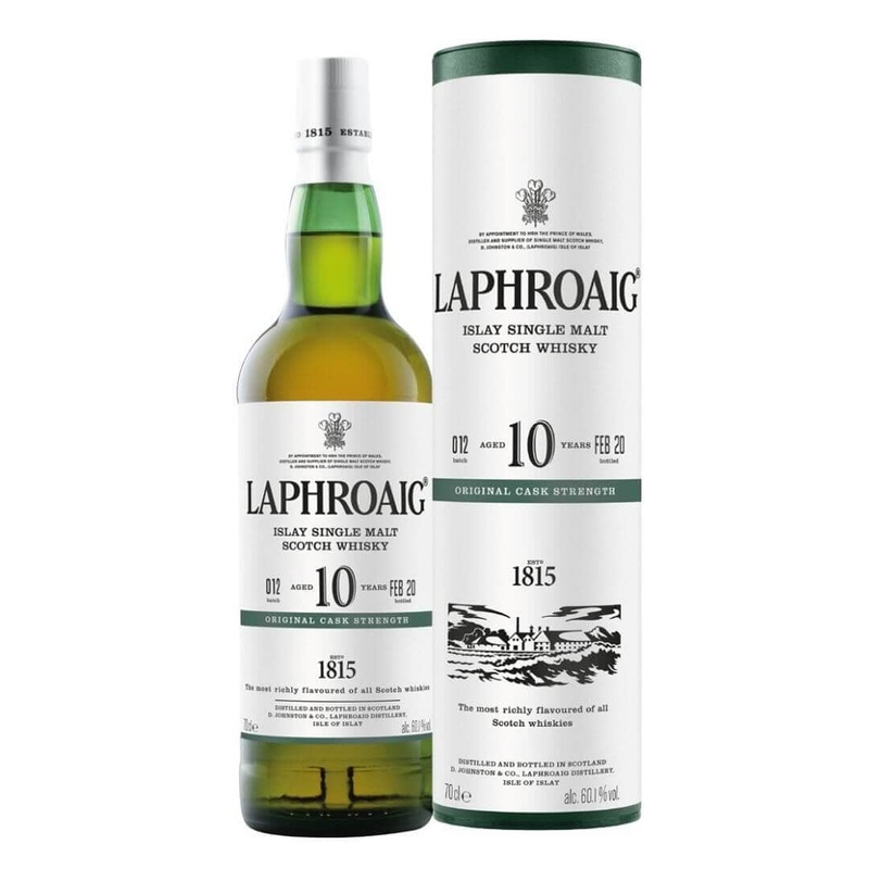 Laphroaig 10 Year Old Cask Strength Scotch Whisky Batch 12 750mL