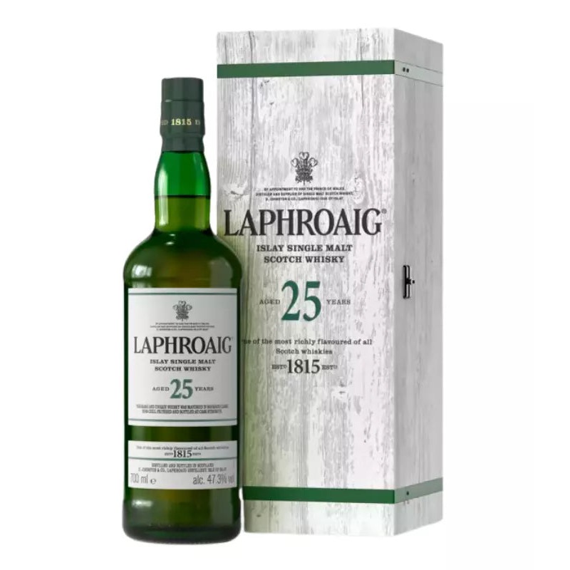 Laphroaig 25 Year Old Cask Strength Scotch Whisky 750mL