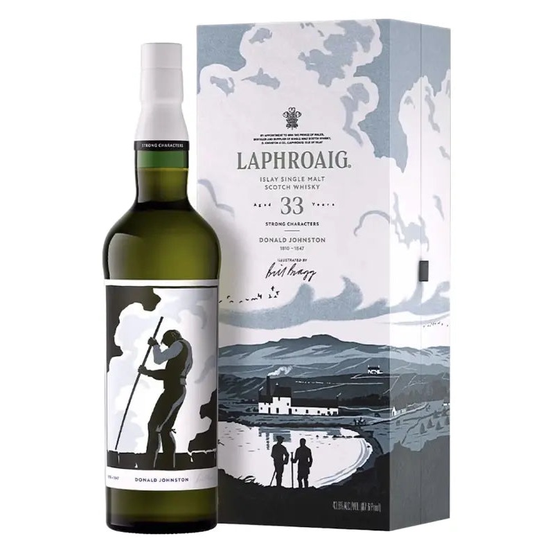 Laphroaig 33 Year Old Strong Characters: Chapter 1 Donald Johnston Single Malt Scotch Whisky