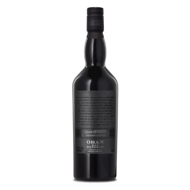 Oban Bay Reserve Scotch Game of Thrones The Night's Watch
