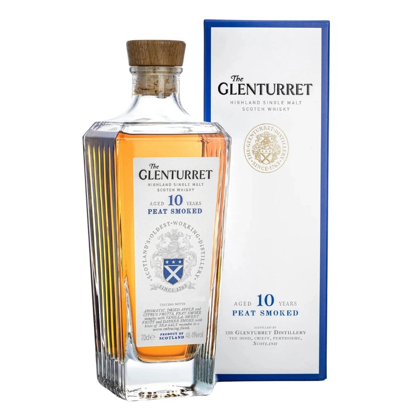 The Glenturret 10 Year Peat Smoked Single Malt Scotch Whisky