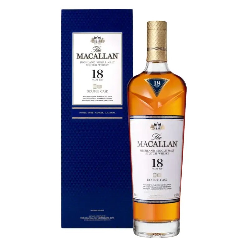 The Macallan Double Cask 18 Years Old Scotch 750mL
