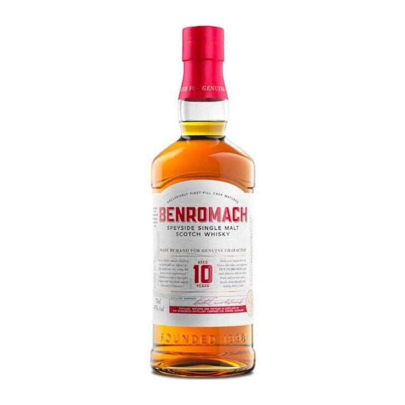Benromach Aged 10 Years Single Malt Scotch Whisky 750mL