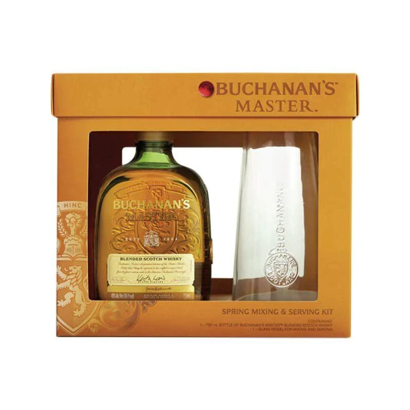 Buchanan's Master Scotch w/ Glass Vessel Gift Set